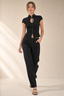Mockneck Open Back Tie Top
