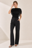 Cowl Drape Ruched Top