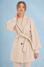 Amber Hush Belted Wool Coat