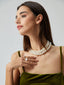 Arlette | Women's Layered Pearl Three Strand Bead Necklace