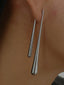 Austina | Women's Long Teardrop Dangle Tapered Shape Earrings