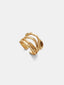 Elliana | Women's Openwork Textured Irregular Multi Band Ring