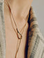 Leona | Women's Y Shape Long Drop Loop Pendant Teardrop Necklace