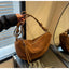 Loretta | Women's Faux Suede Crescent Shoulder Bag