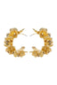 Olivia | Women's C-Shaped Floral Design Earrings