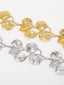 Taliyah | Women's Leaf Statement Textured Layered Detail Necklace
