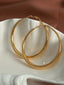 Temperance | Women's Polished Round Tube Large Hoop Earrings