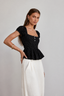 Juliette Polka Dot Babydoll Top