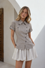 Marlowe Asymmetric Check Shirt