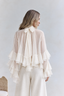 Ivory Tiered Ruffle Blouse
