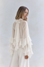 Ivory Tiered Ruffle Blouse