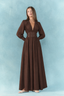 Adaline French Pleated Maxi Dress