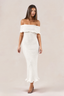 Colette Off-Shoulder Knit Midi Dress