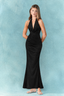 Cowl Neck Backless Maxi Dress