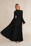 Evening Cascade Ruffle Maxi Dress
