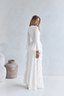Evening Cascade Ruffle Maxi Dress