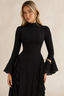 Evening Cascade Ruffle Maxi Dress