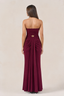 Gilded Drape Strapless Maxi Dress