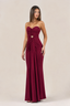 Gilded Drape Strapless Maxi Dress