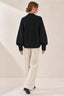 Onyx Bouclé Batwing Jacket