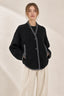 Onyx Bouclé Batwing Jacket