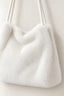 Plush Bucket Bag with Square Box Design