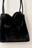 Plush Bucket Bag with Square Box Design