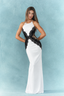 Monochrome Lace Halter Maxi Dress