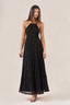 Textured Halter Backless Maxi Dress